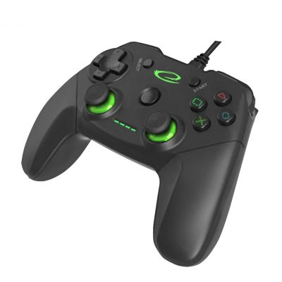 5. Gamepad Esperanza Vanquisher EGG110K (PC, PS3; kolor czarny, kolor zielony)