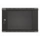 29. Szafa instalacyjna rack wisząca 19" 6U 540x350 czarna drzwi przeszklone LANBERG (Flat Pack)