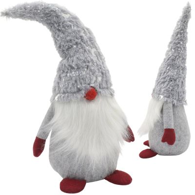 9. SKRZAT GNOM KRASNAL DEKORACYJNY SZARY 45CM