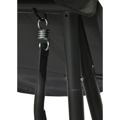 12. HUŚTAWKA OGRODOWO BALKONOWA KASIA 3 OSOBOWA SZARA