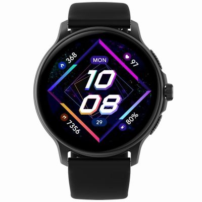 5. Smartwatch Damski GRAVITY GT12-1 Czarny Pasek Silikonowy + Czarna Bransoleta