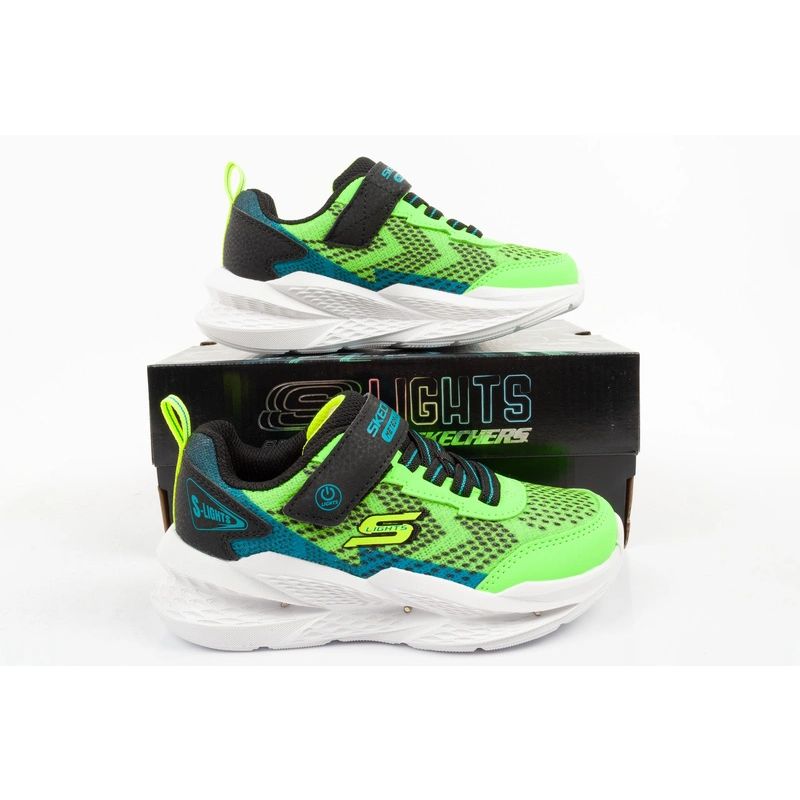 9. Skechers buty sportowe dziecięce Meteor-Lights LED dla chłopca na rzep