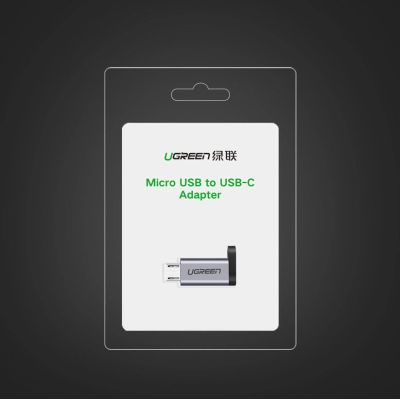 11. Ugreen adapter przejściówka z USB Typ C na micro USB szary (50590)