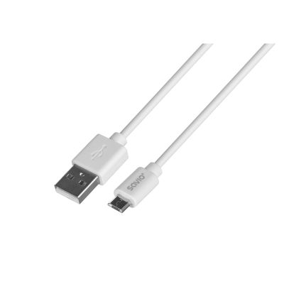 2. Kabel SAVIO CL-123 (Micro USB - USB 2.0 ; 1m; kolor biały)