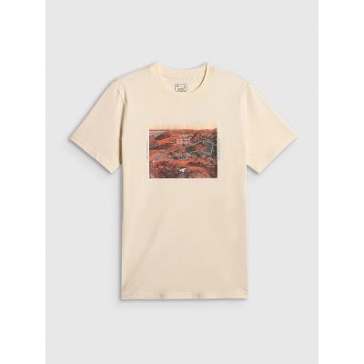 5. T-shirt regular z nadrukiem męski 4F 4FRSS26TTSHM4238-11S
