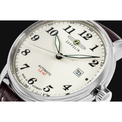 4. Zegarek Męski ZEPPELIN Automatic LZ 127 7656-5 + BOX