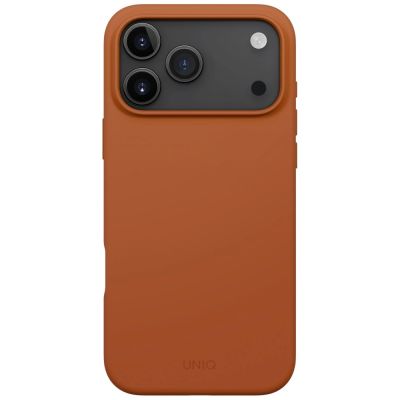2. Etui UNIQ Lino na iPhone 17 Pro Max Magclick Charging - pomarańczowe