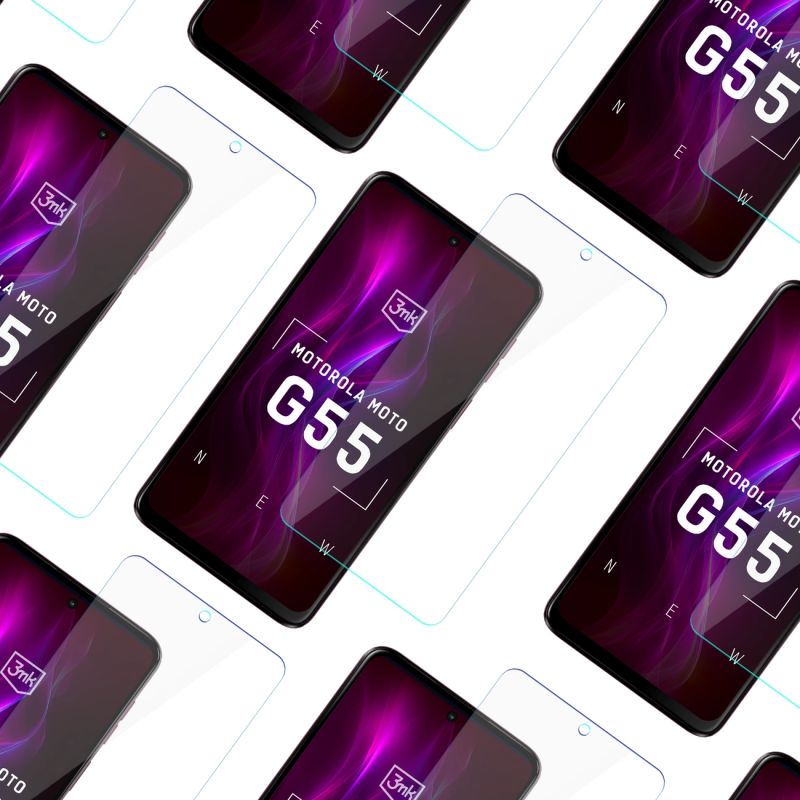 4. Szkło hybrydowe 3mk FlexibleGlass na Motorola Moto G55 5G