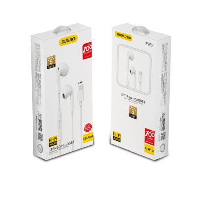 5. Dudao słuchawki douszne ze złączem USB Typu C biały (X14PROT)