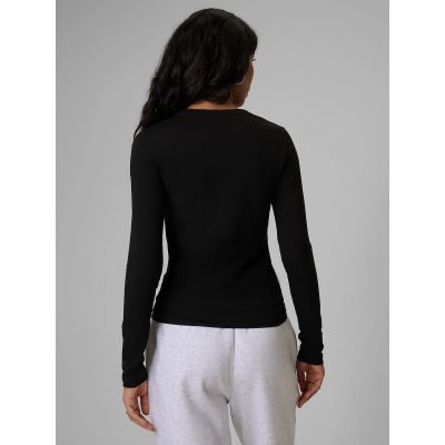 2. Longsleeve slim gładki damski 4F 4FRSS26TLONF658-20S