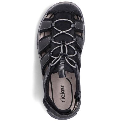 8. Sandały Rieker zabudowane M 26770-00 RKR584