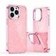5. Etui Glitter Case na iPhone 16 - różowe z brokatem