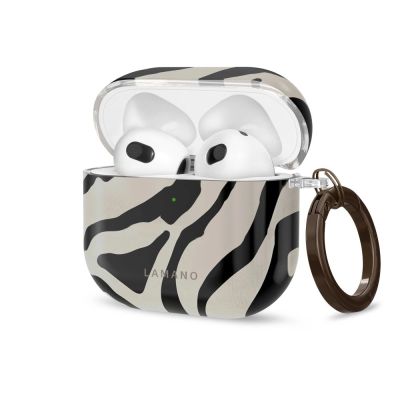 Etui Tech-Protect Lamano na AirPods 4 / 5 - czarno-beżowe