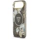 6. Etui Guess IML Glitter Flowers Triangle MagSafe do iPhone Air - czarne