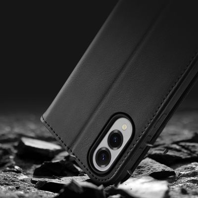13. Etui Dux Ducis Hivo na Samsung Galaxy S25 Edge z klapką i ochroną RFID - czarne
