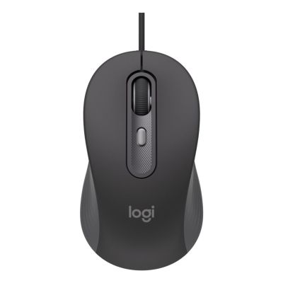 Logitech Signature Wired M520 for Business myszka Biuro Oburęczny USB Type-C Optyczny 4000 DPI
