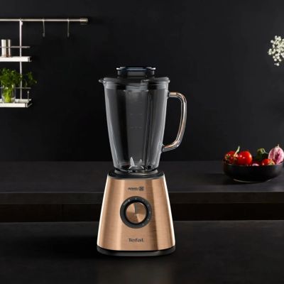 4. TEFAL | Blender | BlendForce BL439G10 | Blat stołu | 800 W | Materiał słoika Szkło | Pojemność słoika 1,75 L | Kruszenie lodu | Miedź