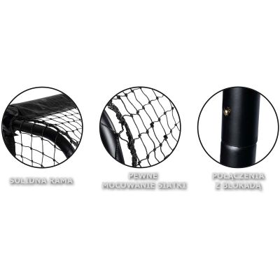 32. BRAMKA DO PIŁKI NOŻNEJ Z SIATKĄ 300x200x120CM ENERO PRO