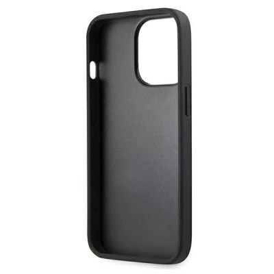 7. Etui Guess Saffiano Strap na iPhone 13 Pro / iPhone 13 - niebieskie