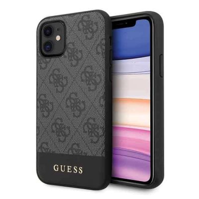 Etui Guess 4G Stripe Collection na iPhone 11 6,1" / Xr - szare