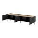 6. Komoda 4D2SZ ONDA 200x45x85 czarny