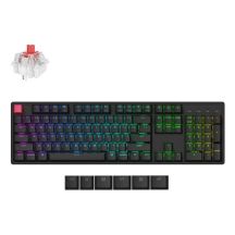 Keychron K10 QMK V2 klawiatura Uniwersalne USB + RF Wireless + Bluetooth QWERTY Angielski Czarny