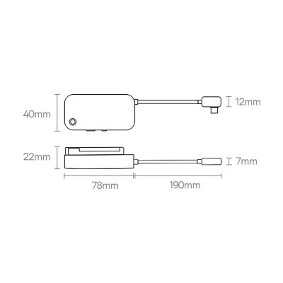 13. Uniwersalny HUB USB do tabletu / smartfona 6w1 USB-C Baseus PadJoy - ciemnoszary