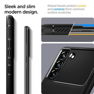 10. Etui Spigen Rugged Armor na Samsung Galaxy S21 FE - czarny mat
