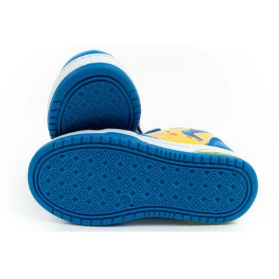 9. Leomil buty sportowe dziecięce sneakersy Pokemon lekkie na rzep LED niebieskie