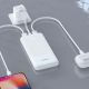 6. Powerbank Dudao K10 10000mAh  2.4A 2 x USB-A - biały
