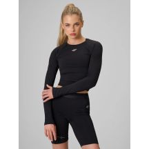 Longsleeve treningowy slim szybkoschnący damski 4F 4FWAW26TFLOF595-20S