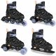 2. Łyżworolki Spokey Quattro 4IN1 SPK-943428 roz. 30-33BK/VT