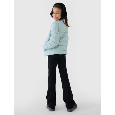 5. Kurtka dziewczęca puchowa z wypełnieniem syntetycznym 4F 4FJWSS25TDJAF515-47S