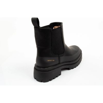 4. GAP buty damskie Louise czarne botki za kostkę modne wsuwane