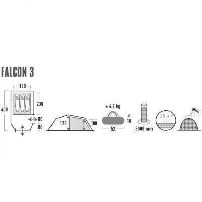 6. Namiot High Peak Falcon 3 10329