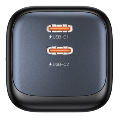 25. UNITEK ŁADOW. SIECIOWA 2X GAN 45W, 2XUSB-C PD 3.0, QC, CZARNA