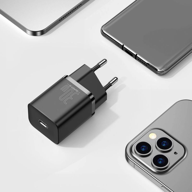 11. Baseus Super Si 1C szybka ładowarka USB Typ C 30W Power Delivery Quick Charge czarny (CCSUP-J01)