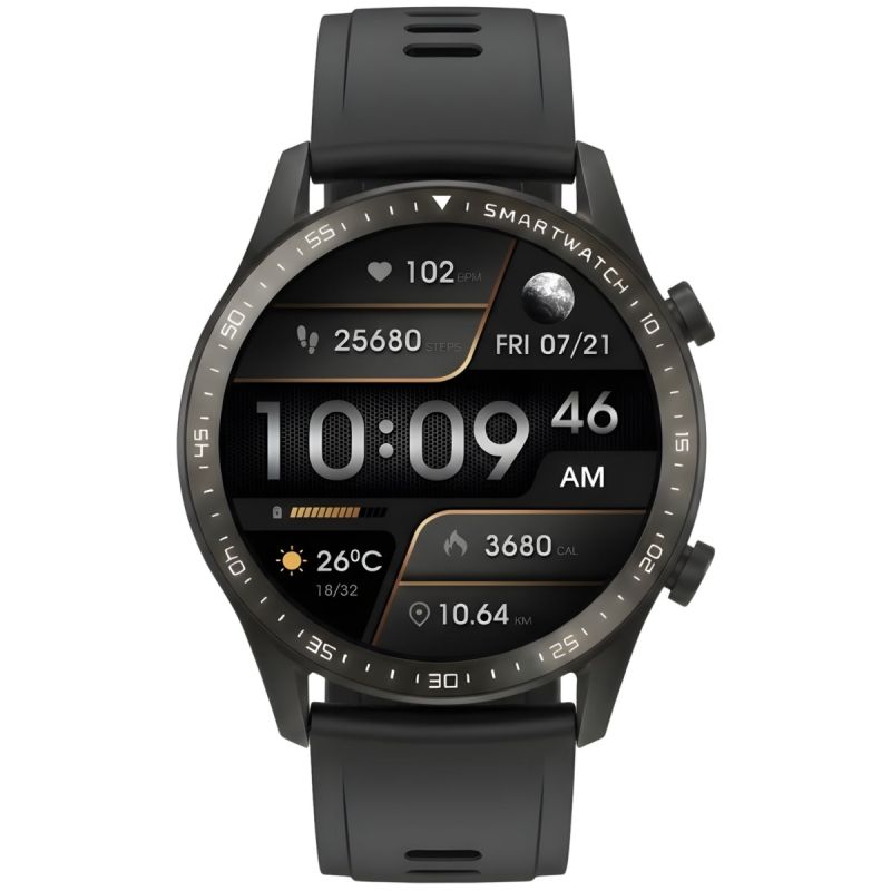 8. Smartwatch Gravity Czarny Bransoleta i Pasek GT10-1