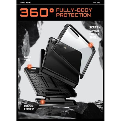 6. Etui Supcase Unicorn Beetle Pro na Samsung Galaxy Z Flip 8 - czarne
