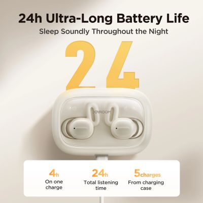 9. Słuchawki bezprzewodowe TWS Joyroom JR-TS1 Cozydots Series do spania ANC Bluetooth 5.3 - czarne