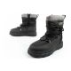8. Lee Cooper buty sportowe damskie zimowe trekkingowe ocieplane czarne szare