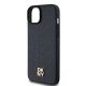 6. Etui DKNY Leather Pattern Metal Logo MagSafe na iPhone 15 / 14 / 13 - czarne