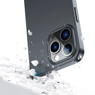 6. Joyroom 360 Full Case etui pokrowiec do iPhone 13 Pro Max obudowa na tył i przód + szkło hartowane czarny (JR-BP928 black)
