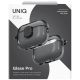 6. Etui UNIQ Glase Pro na AirPods Pro 3 Lock Case - przezroczysto-czarne