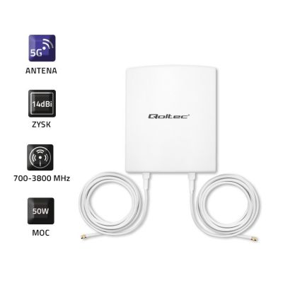 7. QOLTEC ANTENA 5G | 14DBI | ZEWNĘTRZNA