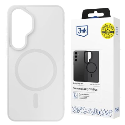 16. Etui 3mk Smoke MagCase na Samsung Galaxy S25 - białe-półprzezroczyste