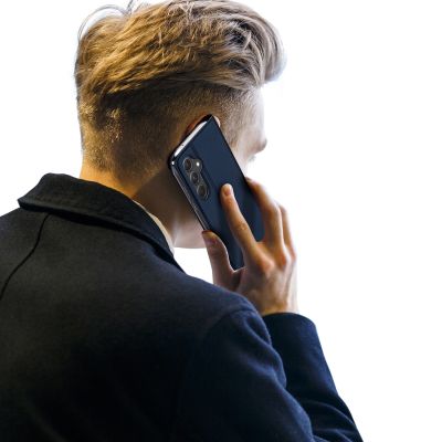 10. Etui Dux Ducis Skin Pro do Samsung A35 5G z klapką - niebieskie