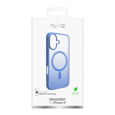 2. Etui Puro Gradient TPU kompatybilne z MagSafe na iPhone 17 - niebieskie