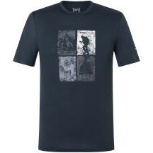 Koszulka z krótkim rękawkiem męska SUPER.NATURAL M GO HIKING TEE granatowa