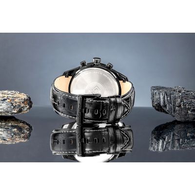 7. Zegarek Męski Giewont Chronograph Sapphire Czarny GW7650-A4